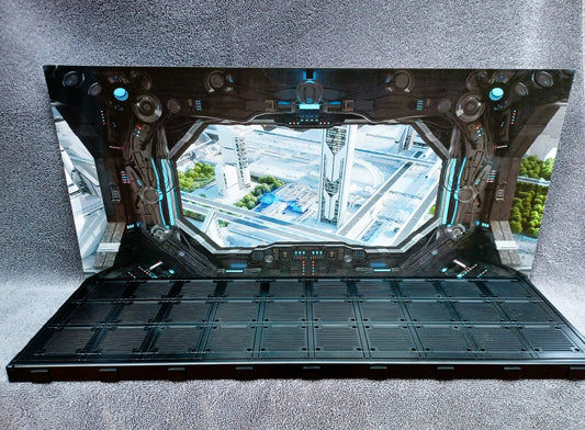 Add on backdrop Space Window & Death Star.